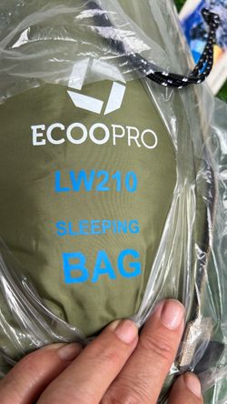 Ecopro LW210 Warm Weather Lightweight Sleeping Bag green New With Tags