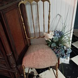 Single Italian Brass Chiavari Chair 