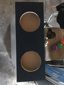 Two 10” subwoofer box