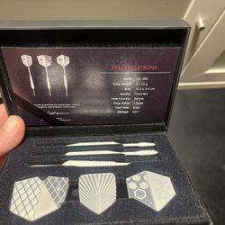 Silver Playing Darts 