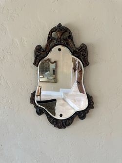 Antique Nurre Maestro Ornate Gilt Rococo Wall Mirror – Beveled Glass