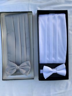 SILK CUMMERBUND WITH BOW TIE