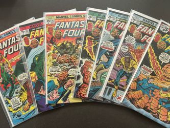 Fantastic Four Lot 160-163, 165, 168, 169 7 Issues Total. All Fine Or Better