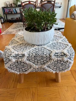 Boho Upholstered Ottoman Coffee Table , sofa, love seat