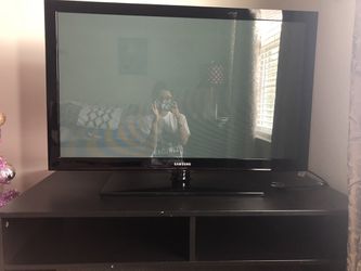 Samsung TV and TV stand