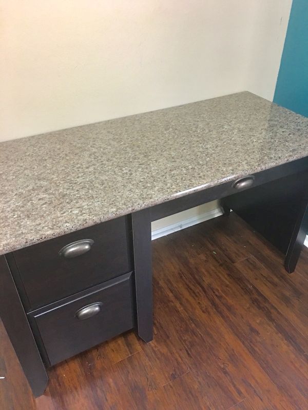 Sauder Samber Desk Granite Jamocha Wood For Sale In Beaumont Tx