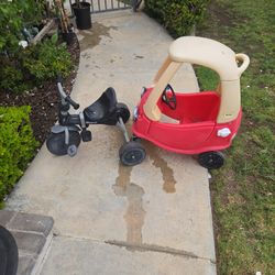 Little Tikes Toddler Car and Trycycle 