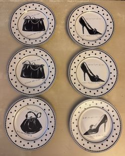 Sakura Mademoiselle Canapé Plates set of 6