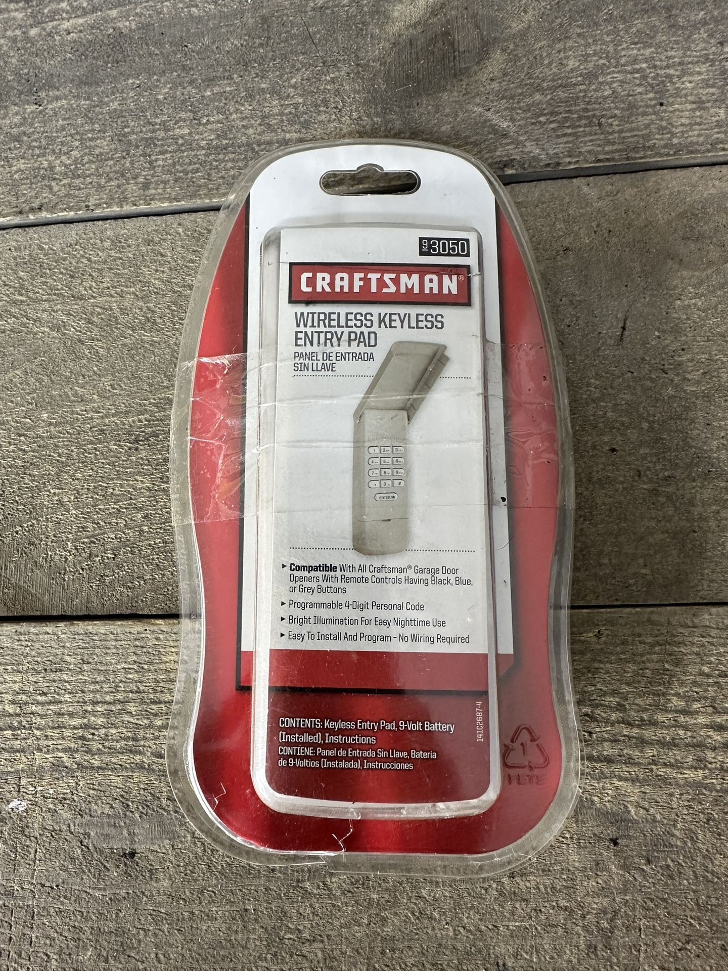 Craftsman 93050 Garage Door Wireless Keyless Entry Pad New Open Box
