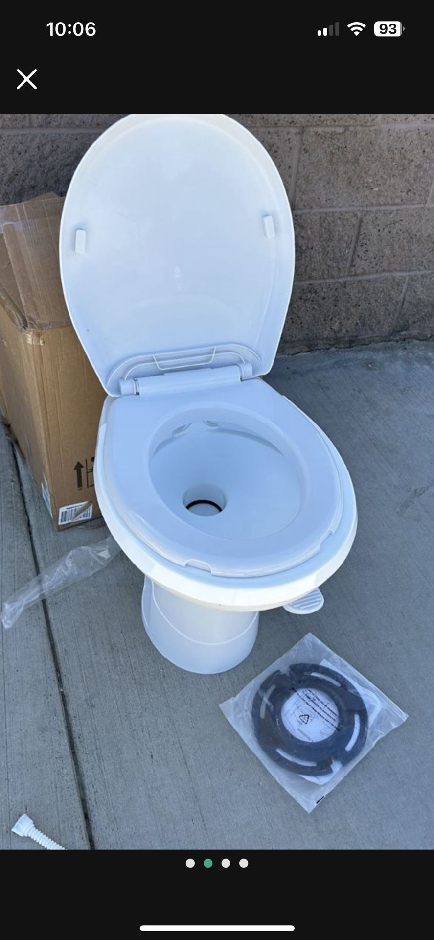 Brand new RV luxury toilet for 120