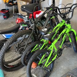 Multiple Bikes For Sale - Adult Mountain Bike - Kids Bike - Bundle Deal