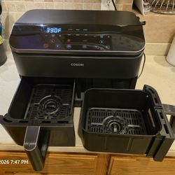 COSORI Dual Air Fryer 9Qt – 10-in-1 BRAND NEW, NEVER USED