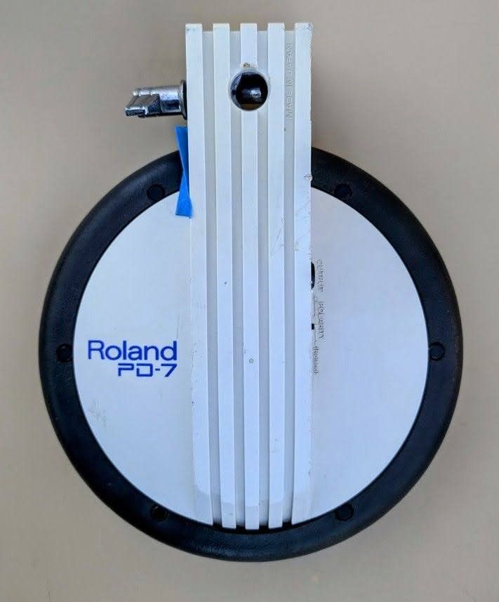 1 Roland PD-7 Electric Drum - 7.5" Dual Trigger Design (No Bracket) • Musical Instruments & Gear, Percussion, Drums, Electronic Drums, Music

