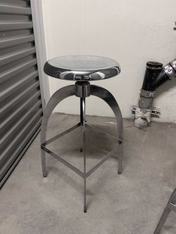Sunpan Colby Chrome Swivel Stool