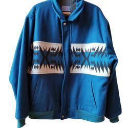 VTG  PENDLETON Woolen Mills High Grade Western Wear Aztec Coat 3M Thinsulate XL