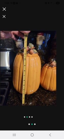 Ceramic pumpkins  containers
