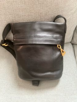 Vintage Americana by Sharif Black Leather Crossbody Bag