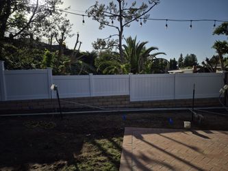 Vinyl fence