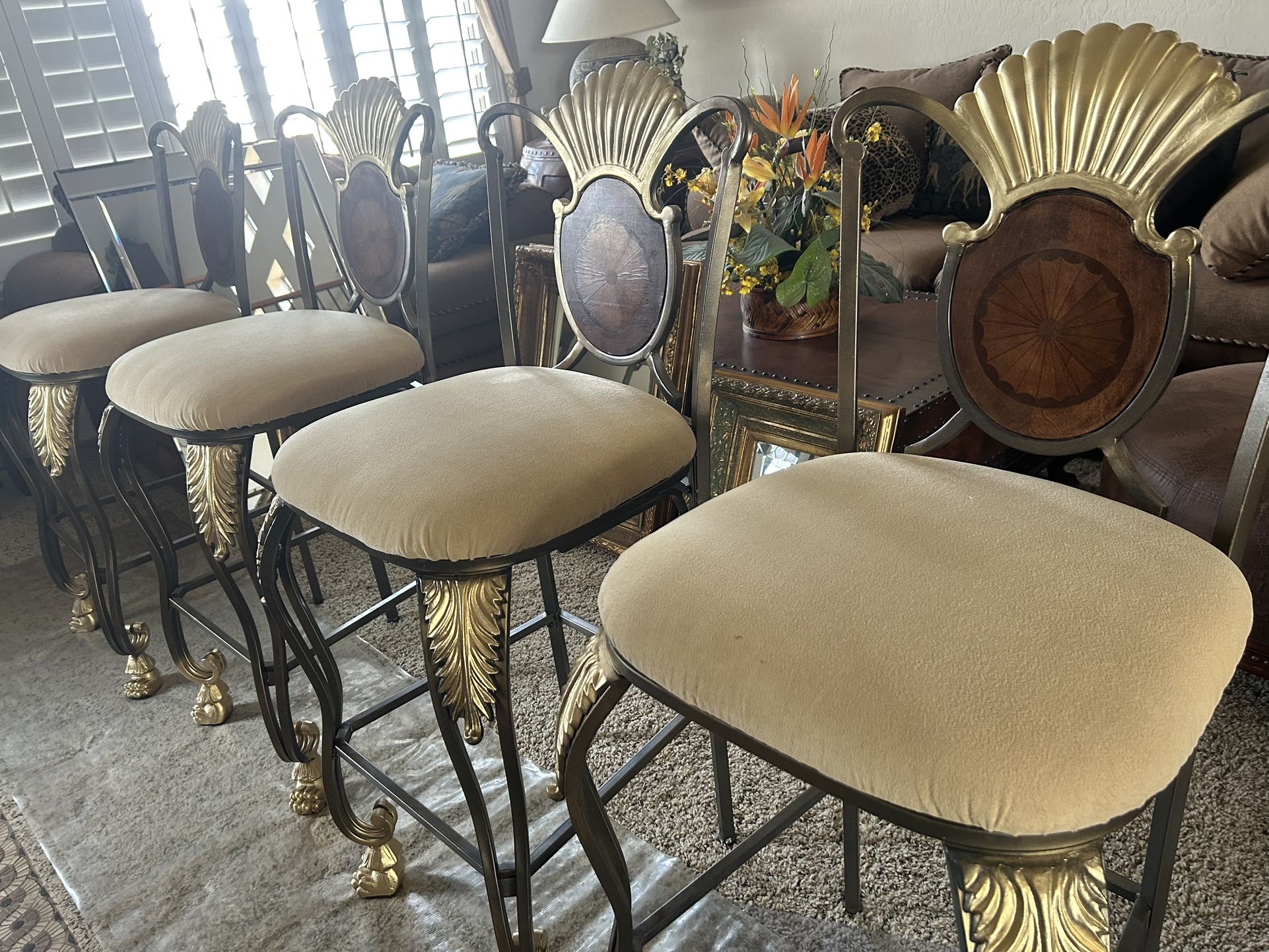 Set Of 4 Ashley Stools