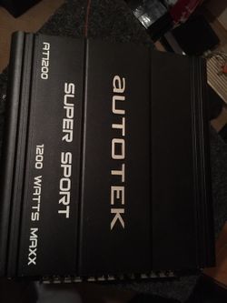 AUTOTEK 1200w 4 channel amp