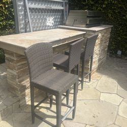 3 Outdoor Bar Stools