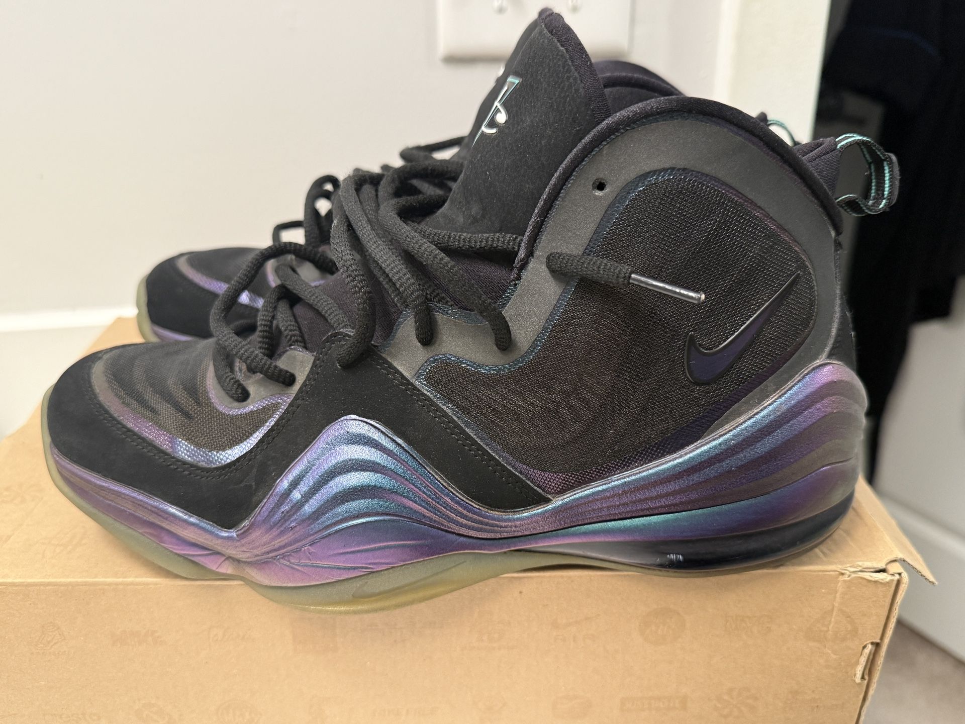 Size 10 Nike Air Penny V - Invisible Cloak