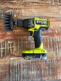 Ryobi HP 18v 1/2 hammer drill with new 2.0 high performance battery and heavy duty brush