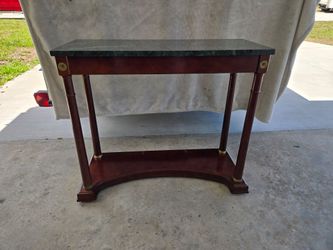 Marble Top Console Table or Entryway Table