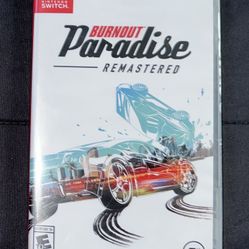 New Nintendo Switch Burnout Paradise Remastered game