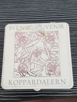 "Swedish Plate Money Souvenir" or "Koppardalern Miniature,"