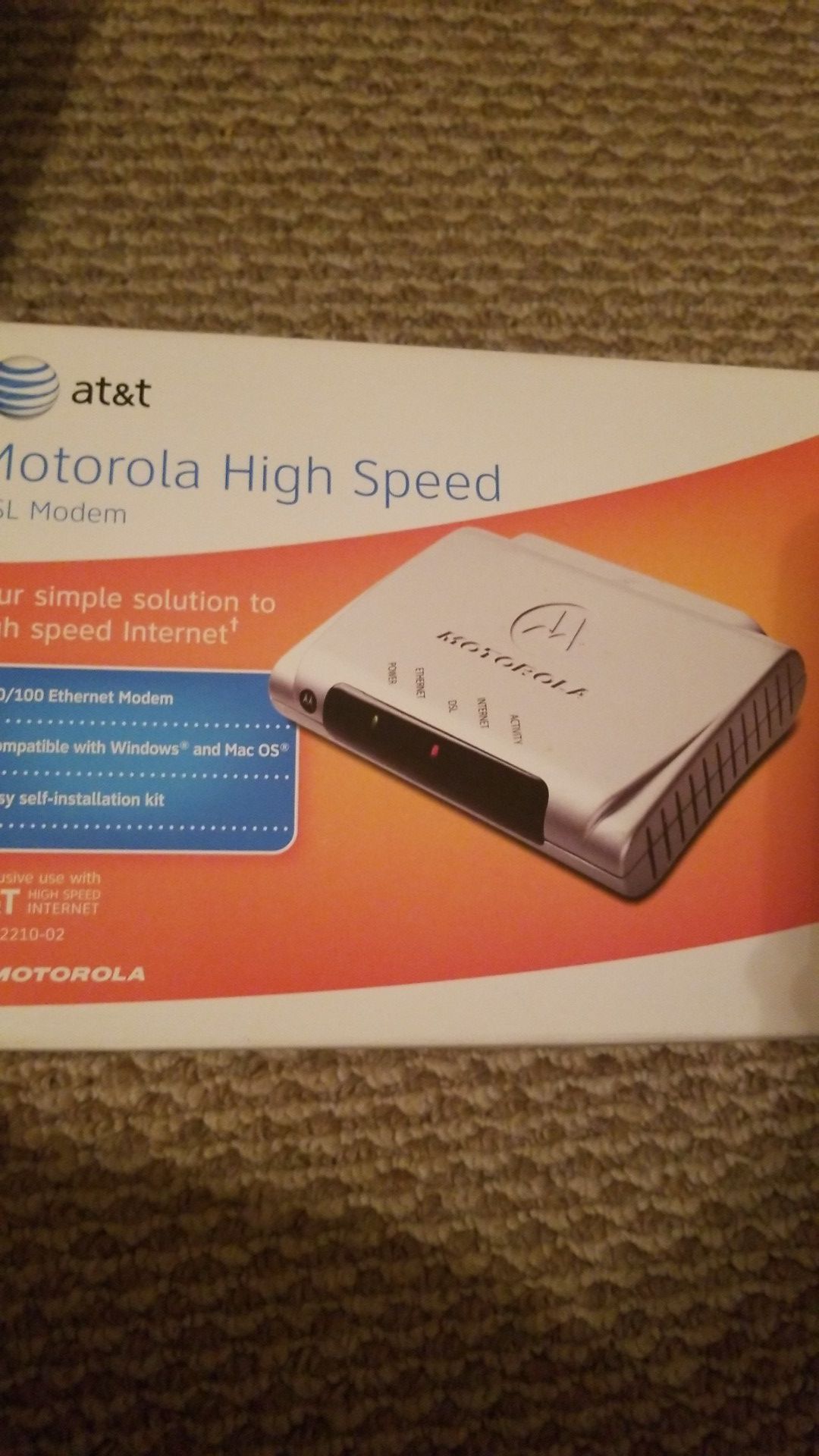 Motorola High Speed DSL Modem for AT&T