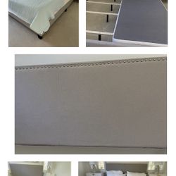 King Bed with mattress and box springs (move-out sale)