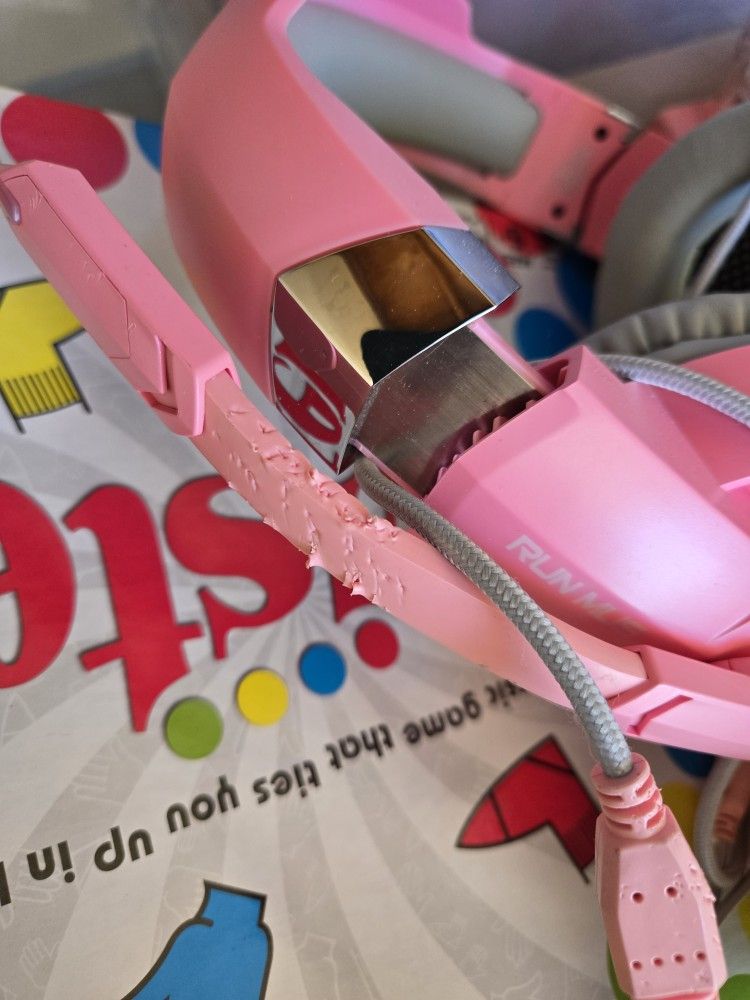 Pink Gaming Headphones