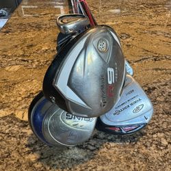 Top Flight Tour Edition Left Handled Set Golf Clubs With Ping G2 & TaylorMade R9