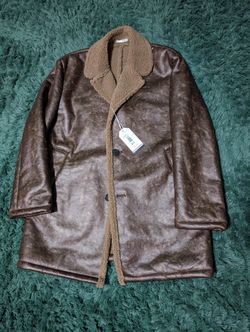 Men's Ben Sherman Brown Shearling  Overcoats