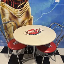 Vintage Coca-Cola Table And Chairs 