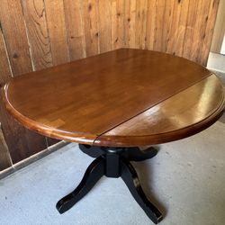 Round Wood Table