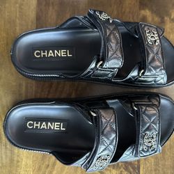 Chanel Mules, Agneau Black