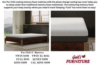 Pur Chill 8" Mattress!!! NEW ARRIVAL!!!