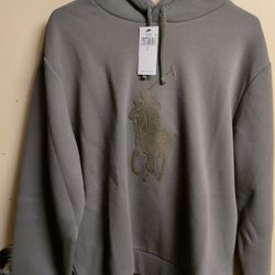 New With Tags Polo Hoodie Size L/G Green