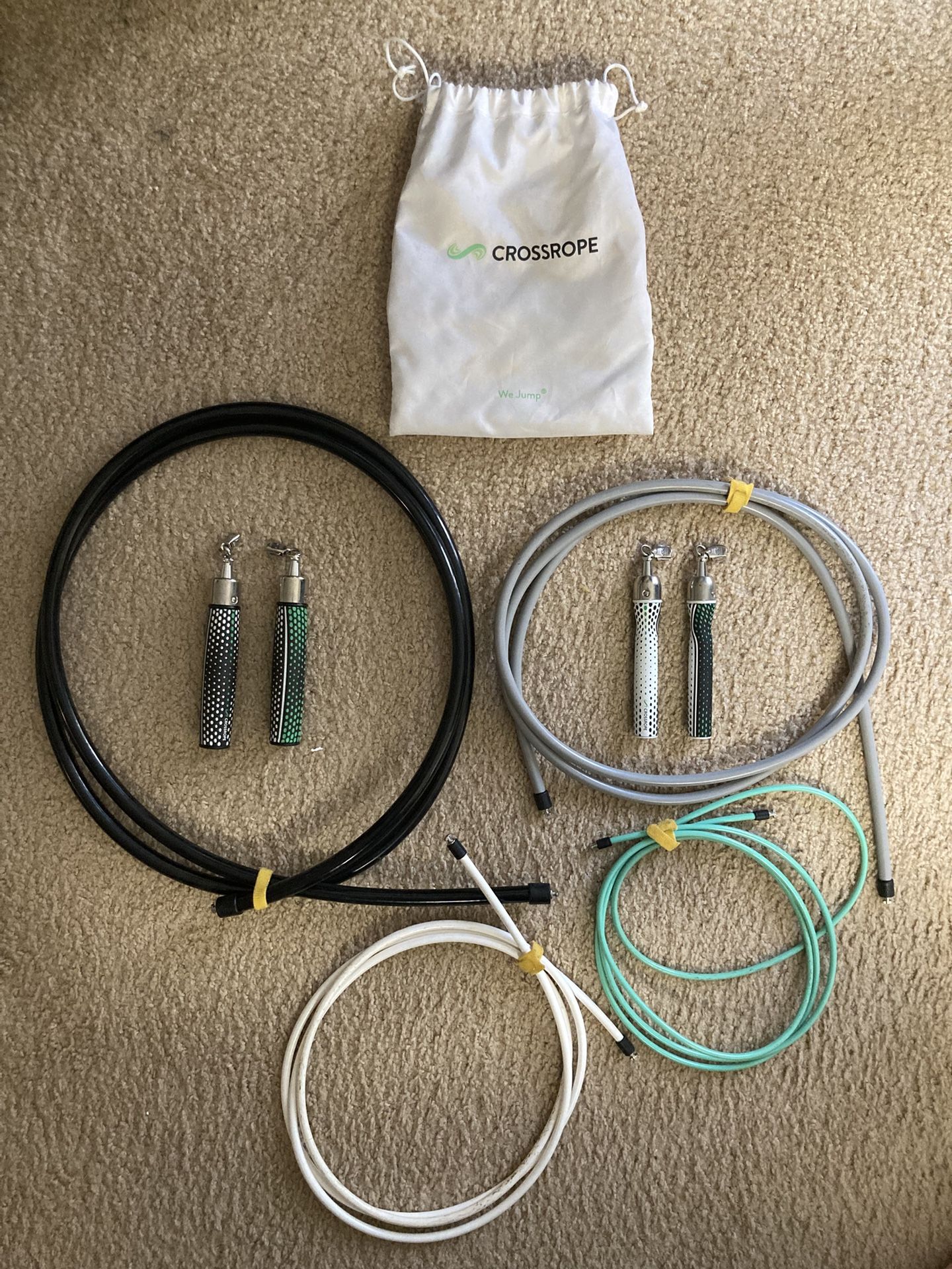 Crossrope Get Fit Bundle - Size XL - Weighted Jump Ropes
