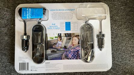 1 - 40w Multi port car charger