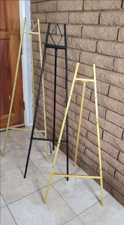 Large Gold or Black Wedding Easel Display Stand