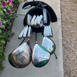 Men’s Golf Club Set With A Sun Mountain Golf Bag - Ping, Cobra, Cleveland