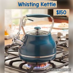Princess house Classic Navy Whistling Kettle