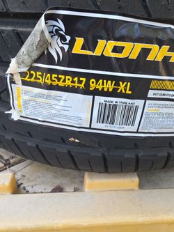 2 new tires 225 45 17 $120