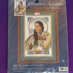 Spirit Of The Cougar Cross Stitch Kit