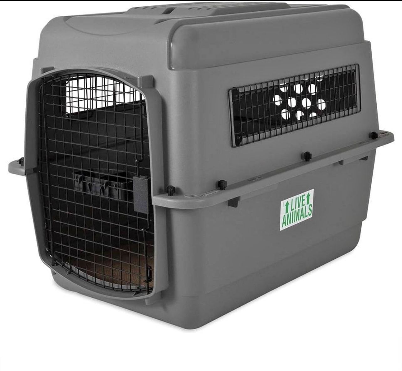 Heavy duty plastic dog crate airline approved travel pet carrier - NEW