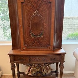 Robert Irwin antique liquor cabinet.