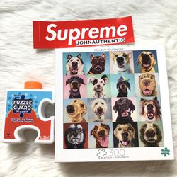 🔥Buffalo Jigsaw Puzzle 300 Large Pcs “Follow Your Nose” + PUZZLE GUARD.